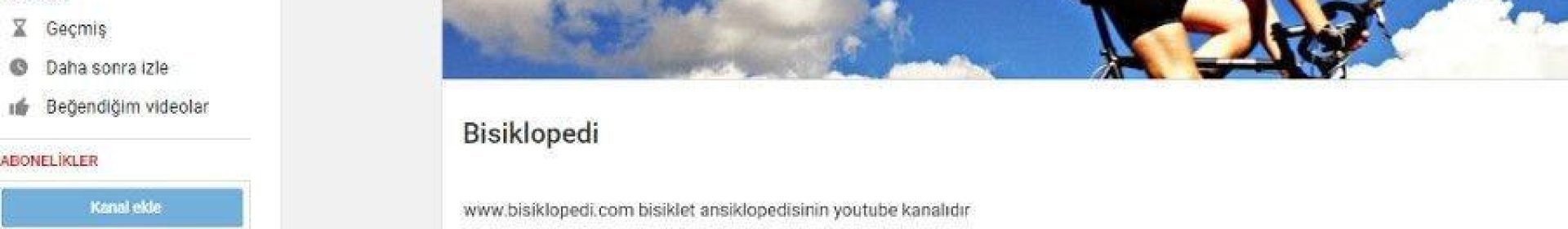 Bisiklopedi YouTube Kanalı Yayında