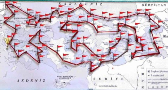 Ahmet Süğlün-80 Günde Türkiye Turu-Bisikletname