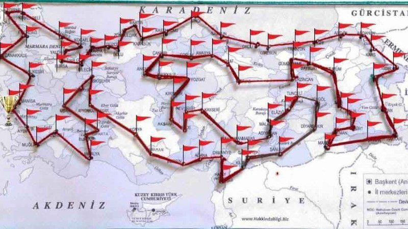 Ahmet Süğlün-80 Günde Türkiye Turu-Bisikletname