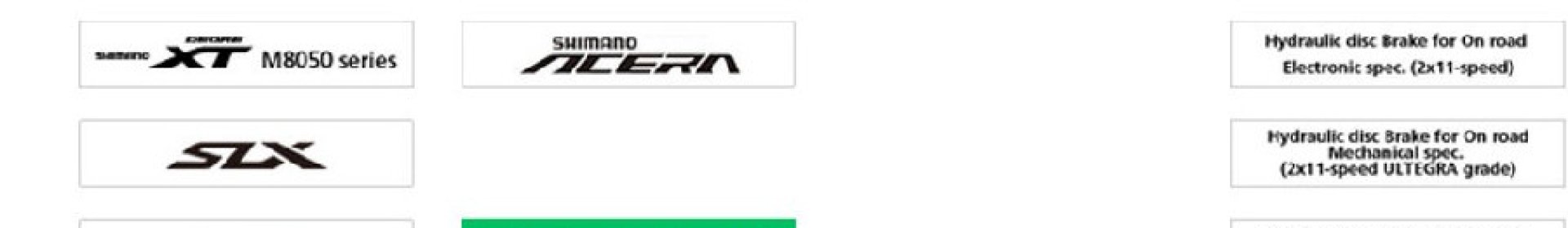 Shimano Product Range
